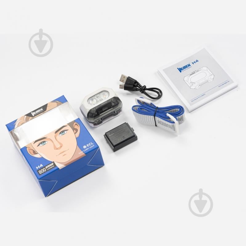 Фонарик на голову Wuben 66м 800 Lm white H4 - фото 7 Фонарик на голову Wuben 66м 800 Lm white H4 - фото 7