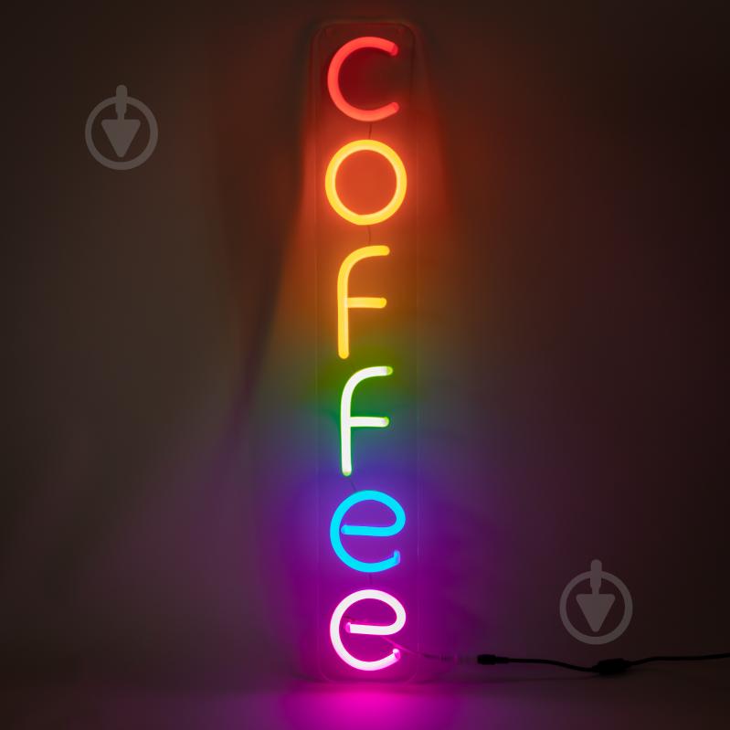 Неонова вивіска ArtEco Light COFFEE_8 11 Вт 650x100 мм різнокольоровий (RGB) - фото 1