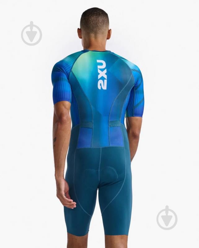 Комбінезон 2XU Aero Sleeved Trisuit MT6426d_SPG/MAJ р.M бірюзовий - фото 2