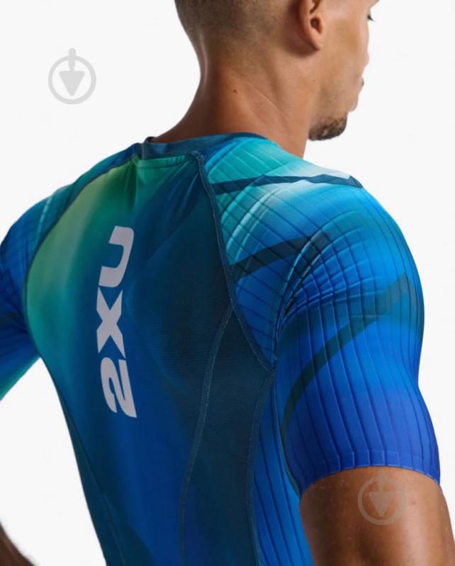 Комбінезон 2XU Aero Sleeved Trisuit MT6426d_SPG/MAJ р.M бірюзовий - фото 4