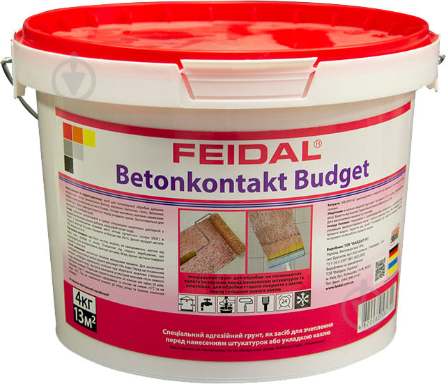 Ґрунтовка адгезійна Feidal Betonkontakt budget 4 кг - фото 1