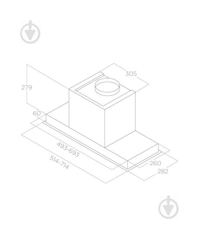 Витяжка Elica HIDDEN 2.0 @ BLGL/A/72 - фото 4
