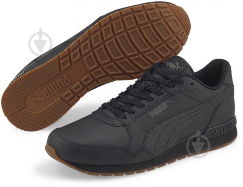 Кроссовки мужские Puma ST RUNNER V3 L PUMA BLACK-PUMA BLACK-GUM 38485504 р.40 черные - фото 3