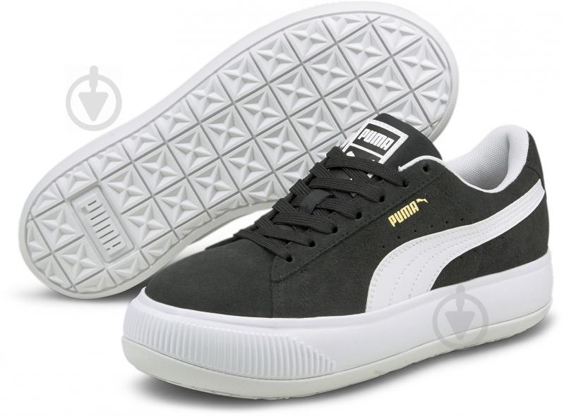 Кроссовки женские зимние Puma Suede Mayu 38068602 р.37 черные - фото 1