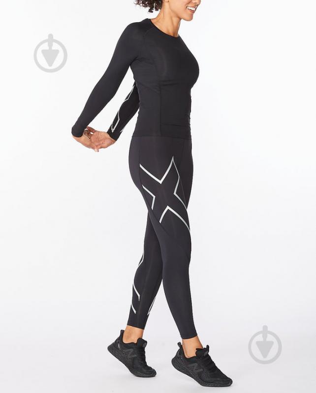 Футболка 2XU Core Compression Long Sleeve WA6401a_BLK/SIL р.S черный - фото 4