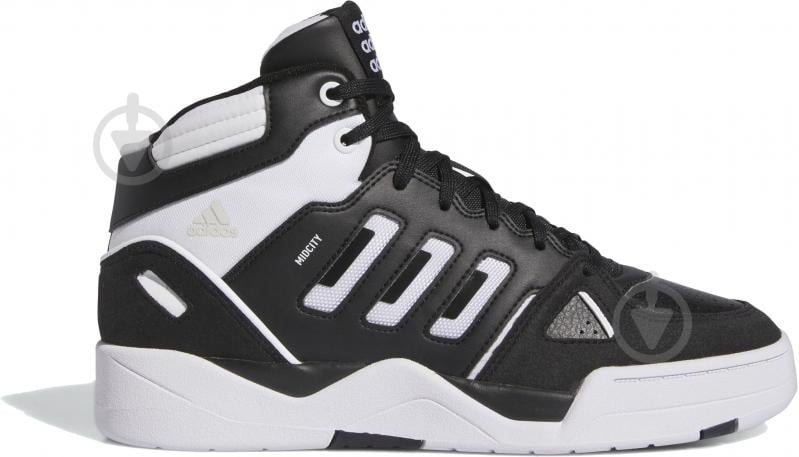 Кроссовки мужские демисезонные Adidas MIDCITY MID IE4465 р.40 2/3 черные с белым - фото 1