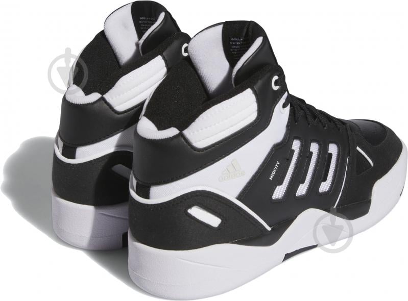 Кроссовки мужские демисезонные Adidas MIDCITY MID IE4465 р.40 2/3 черные с белым - фото 4