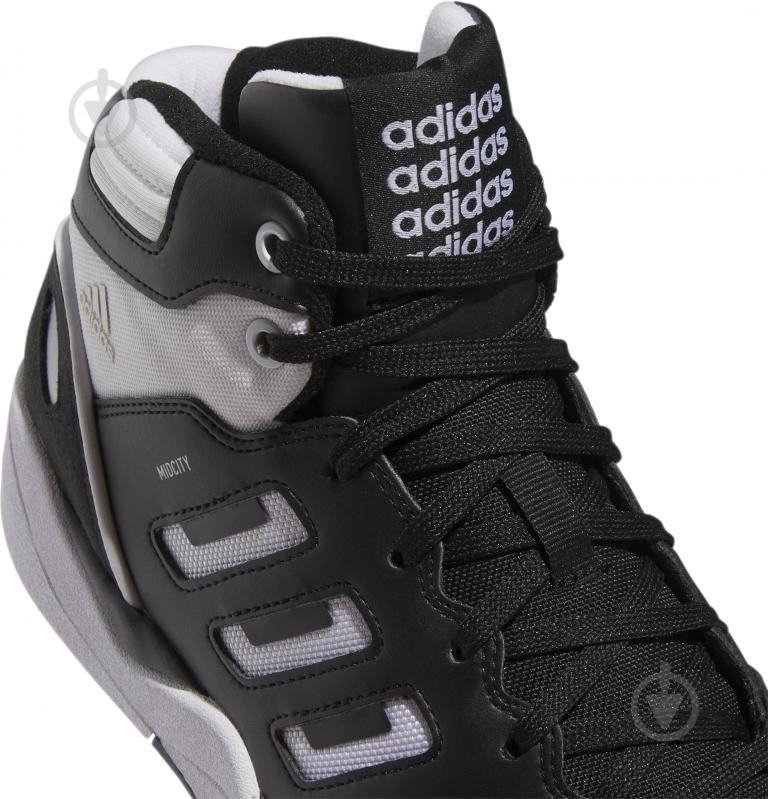 Кроссовки мужские демисезонные Adidas MIDCITY MID IE4465 р.40 2/3 черные с белым - фото 6