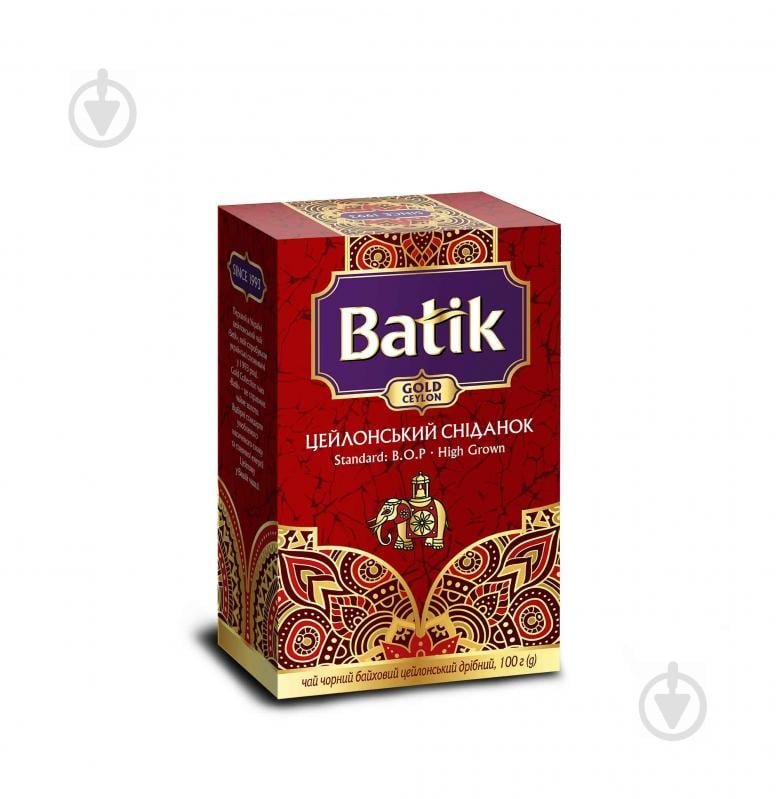 Чай черный Batik Gold Цейлонский Завтрак мелколистный 100 г - фото 1