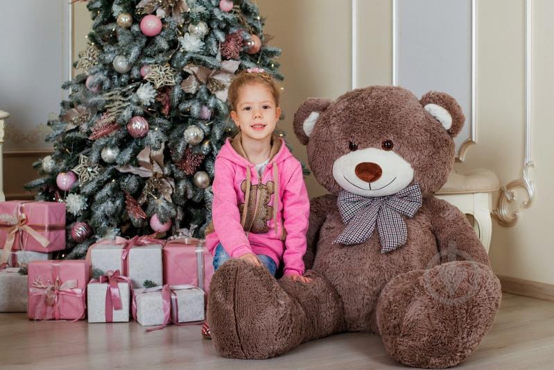 Мягкая игрушка Yarokuz Мишка Билли 150 см капучино - фото 2