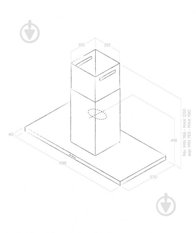 Вытяжка Elica THIN ISLAND IX/A/120 - фото 6 Вытяжка Elica THIN ISLAND IX/A/120 - фото 6