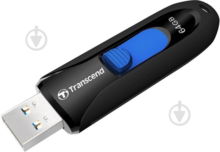 Флеш-память USB Transcend JetFlash 790 64 ГБ USB 3.0 black (TS64GJF790K) - фото 4