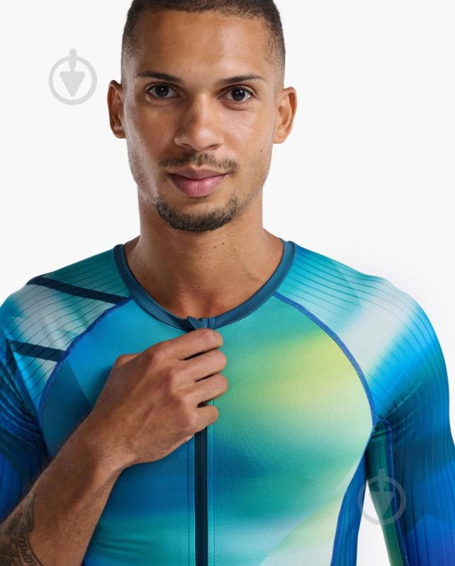 Футболка 2XU Aero Tri Sleeved Top MT6662a_SPG/MAJ р.L бірюзовий - фото 4