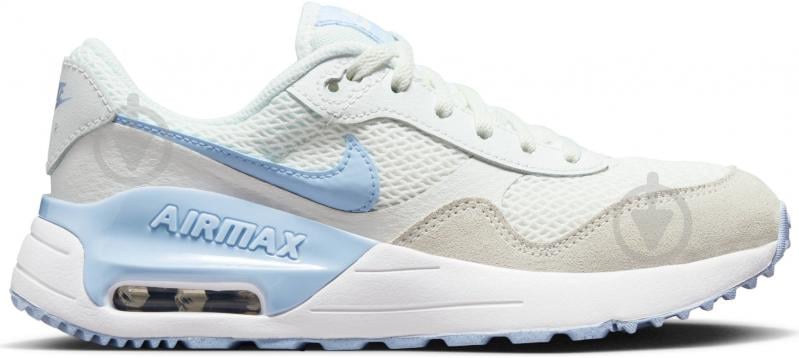 Кроссовки для девочек демисезонные Nike AIR MAX SYSTM DQ0284-111 р.35,5 белые - фото 1