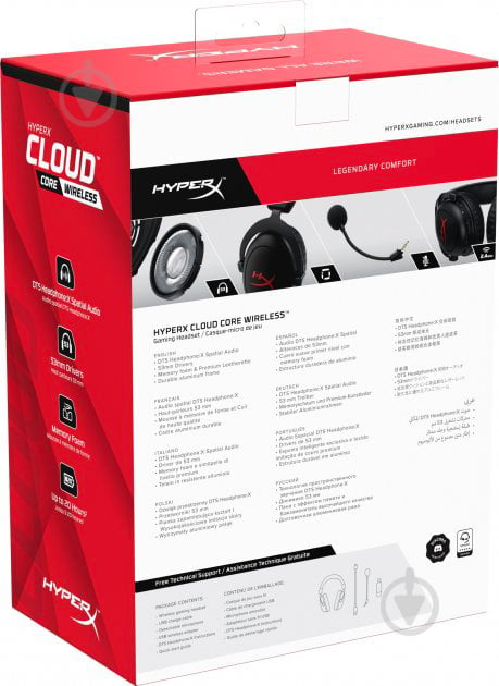 Гарнітура ігрова HyperX Cloud Core Wireless black (4P5D5AA) - фото 9