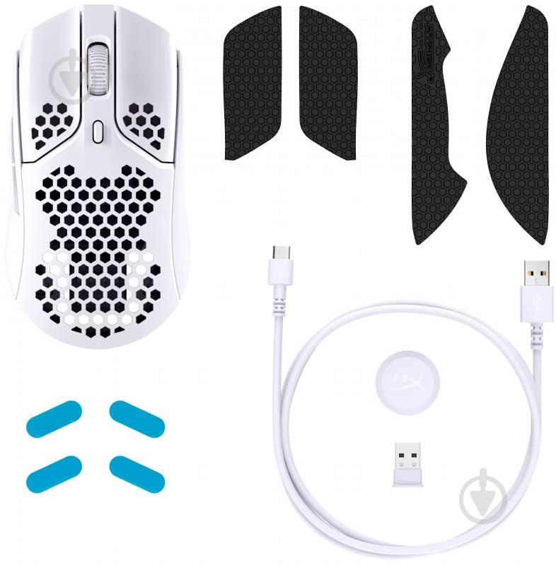 Миша HyperX Pulsefire Haste Wireless white (4P5D8AA) - фото 6