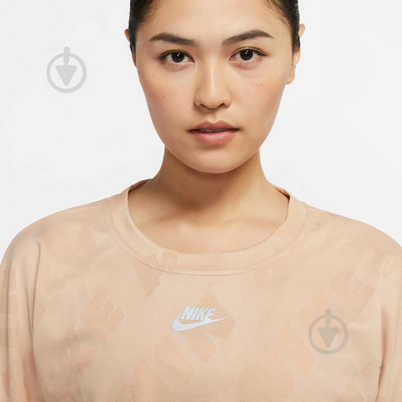 Футболка Nike W NK AIR MIDLAYER CREW CJ1882-287 р.L бежевый - фото 5