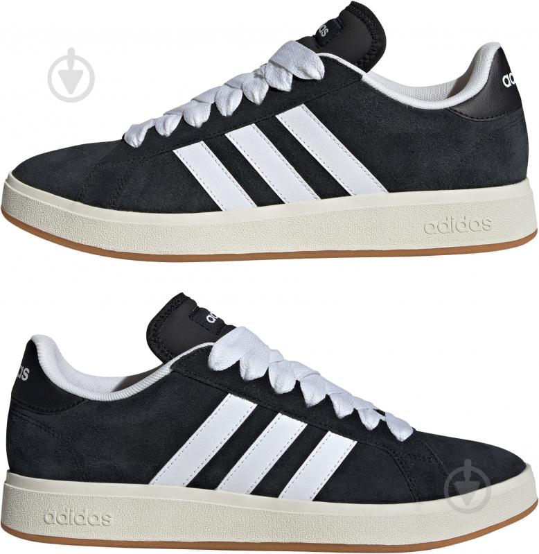 Кросівки чоловічі демісезонні Adidas GRAND COURT BASE 00s IH6184 р.40 2/3 чорні - фото 5