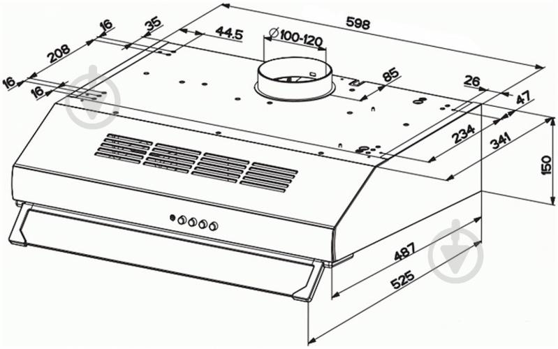 Вытяжка Faber 741 A60 W Plus - фото 4 Вытяжка Faber 741 A60 W Plus - фото 4