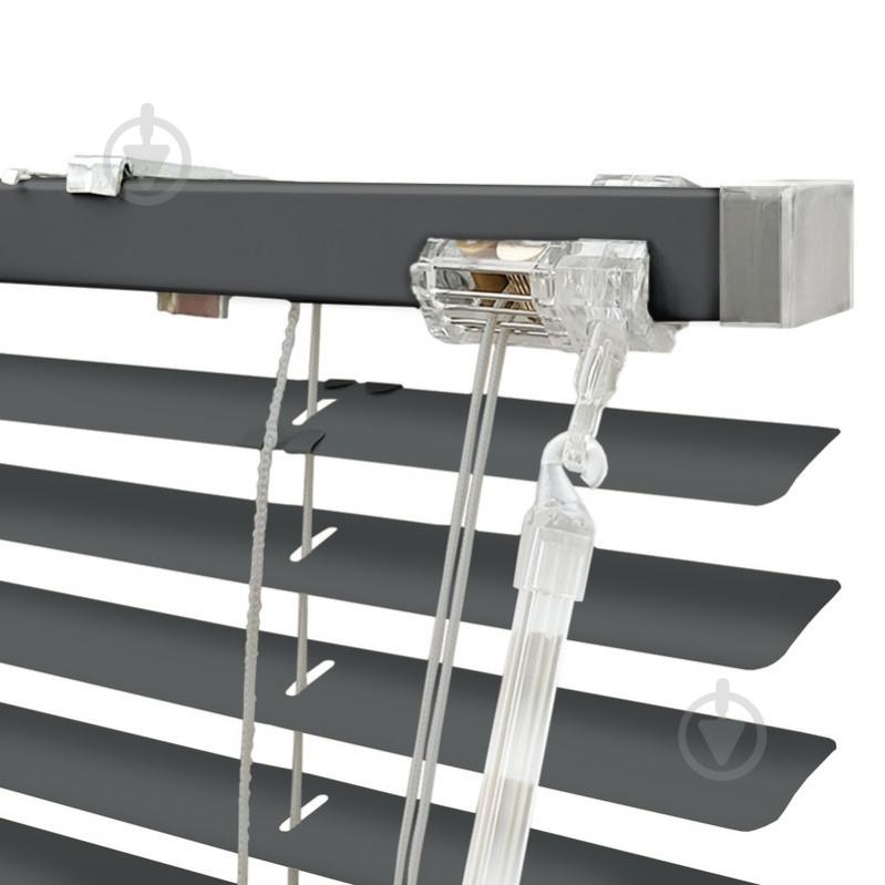 Жалюзі Rollotex алюмінієві горизонтальні з фіксацією 134х230 см антрацит матові - фото 3 Жалюзі Rollotex алюмінієві горизонтальні з фіксацією 134х230 см антрацит матові - фото 3