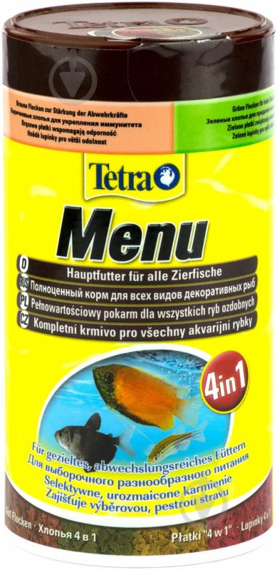 Корм Tetra Menu 4в1 250 мл (рыба и побочные рыбные продукты) - фото 1