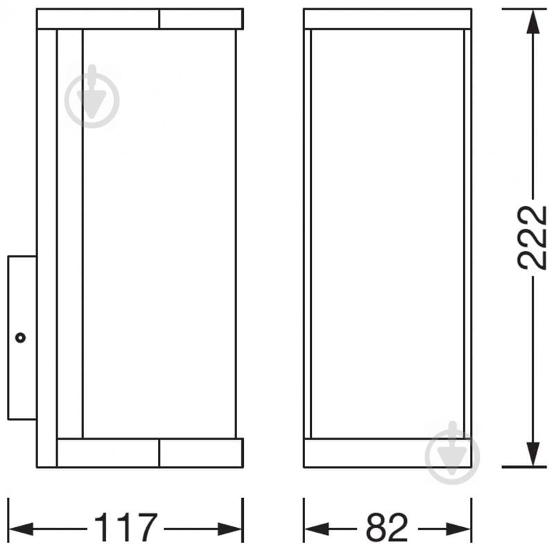 Бра Ledvance Endura Classic Tubular Wall 1x60 Вт E27 темно-сірий - фото 5