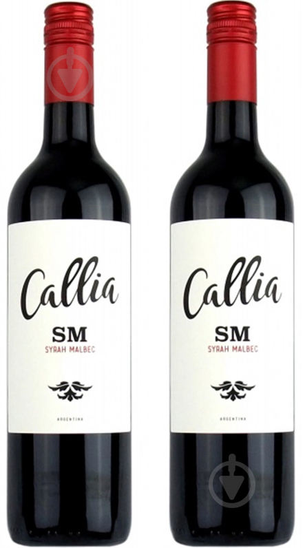 Набір Callia Вино червоне сухе Shiraz-Malbec Callia Alta 0,75л + Shiraz-Malbec Callia Alta 0,75л - фото 1