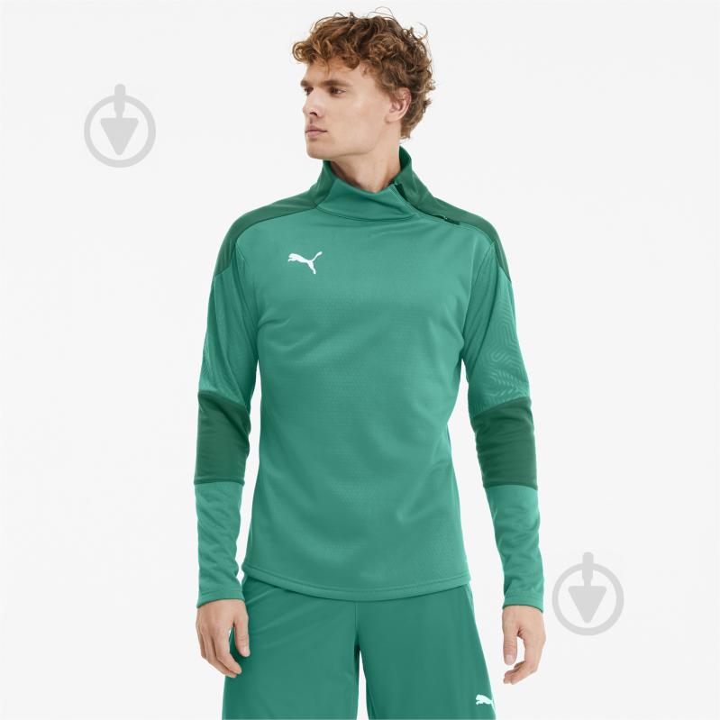 Джемпер Puma teamFINAL 21 Training Fleece 65648005 р. L зеленый - фото 1