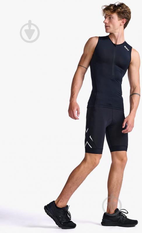 Майка 2XU Core Tri Tank MT6438a_BLK/WHT р.2XL чорний - фото 4