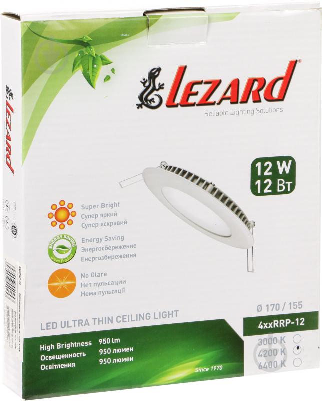 Светильник встраиваемый (Downlight) Lezard 12 Вт белый 442RRP-12 - фото 5