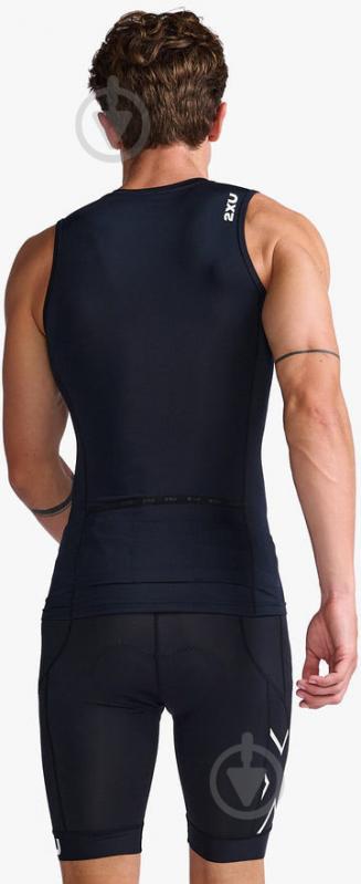 Майка 2XU Core Tri Tank MT6438a_BLK/WHT р.S черный - фото 3