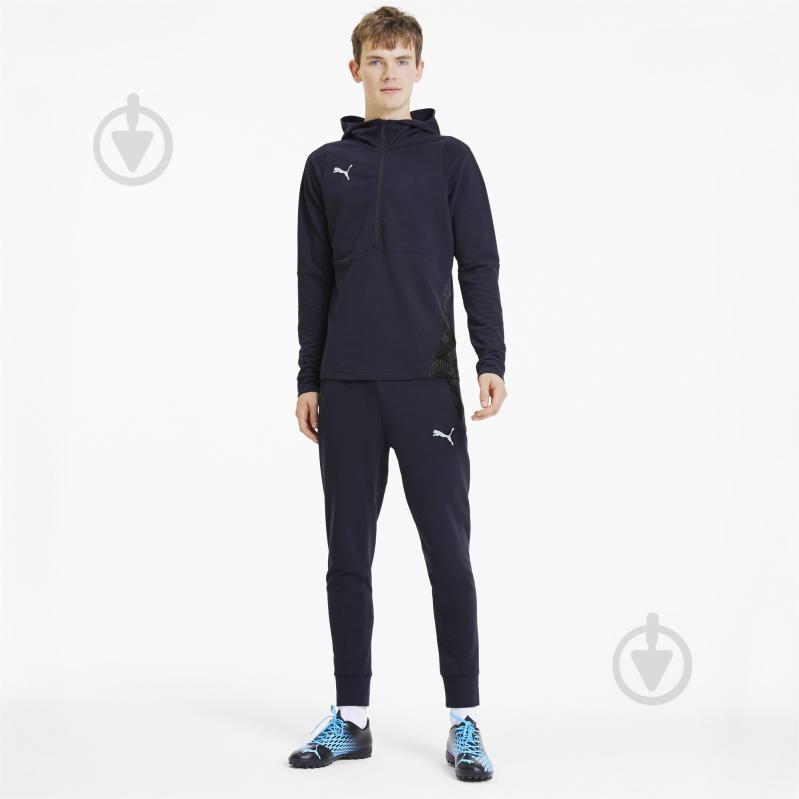 Джемпер Puma teamFINAL 21 Casuals Hoody 65649206 р. L синий - фото 5