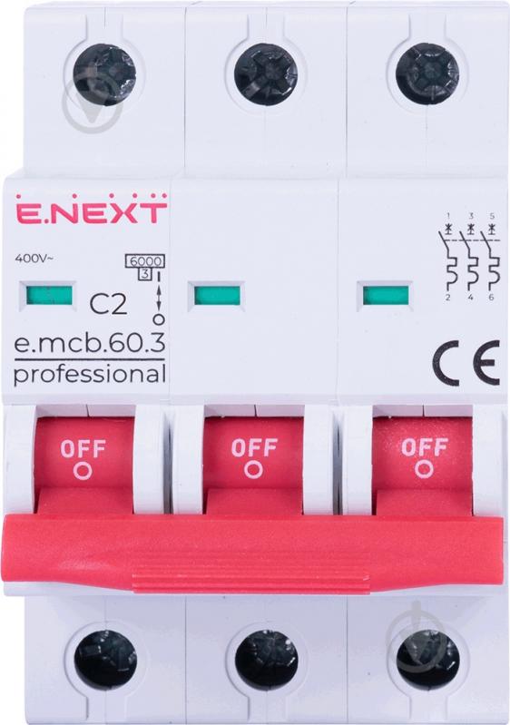 Автоматический выключатель E.NEXT e.mcb.pro.60.3.C p042025 - фото 2
