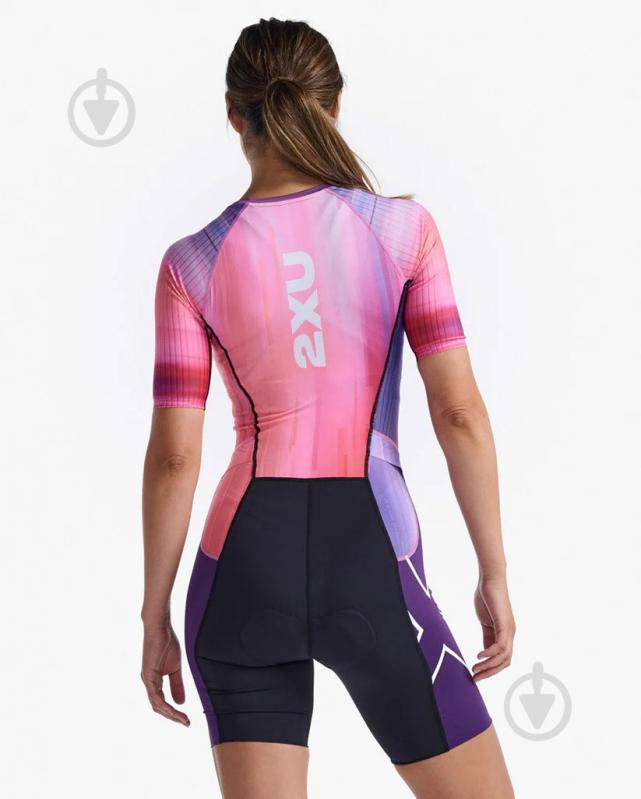 Комбінезон 2XU Aero Sleeved Trisuit WT6431d_PTP/ACI р.L рожевий - фото 2