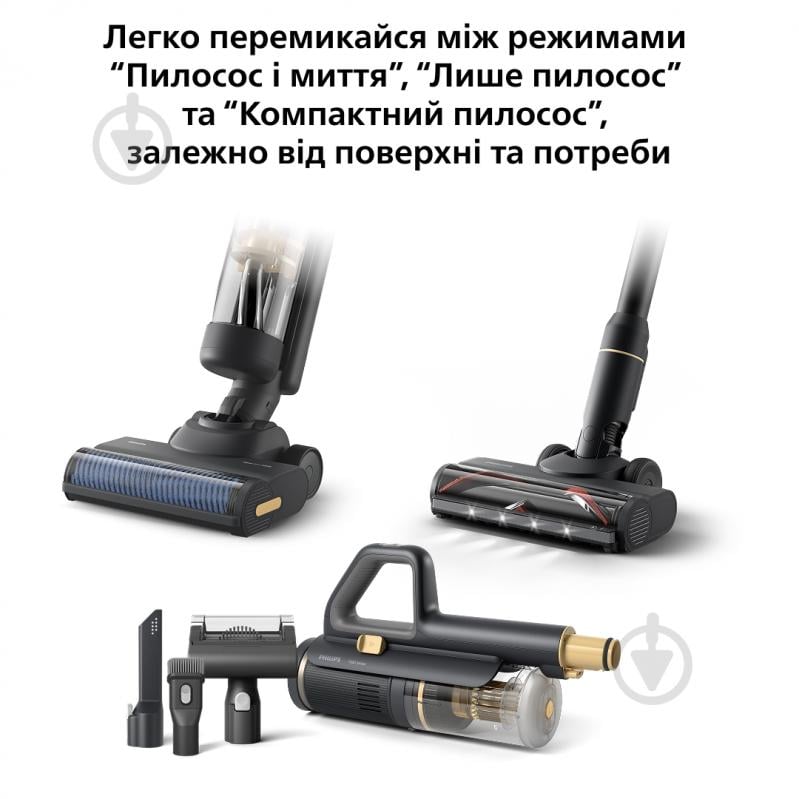 Пилосос миючий Philips 7000 Series AquaTrio XW7264/10 black - фото 4