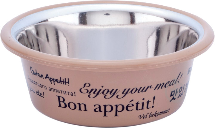 Миска Lilli Pet Bon appetit коричневая 950 мл - фото 1