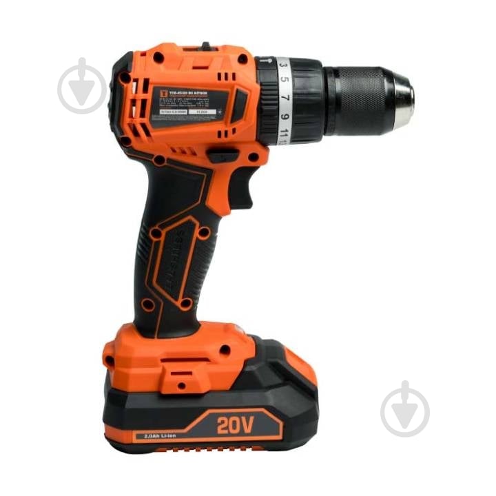 Шуруповерт ударный аккумуляторный Tekhmann TCD-45/i20 BS KITBOX 873397 - фото 4