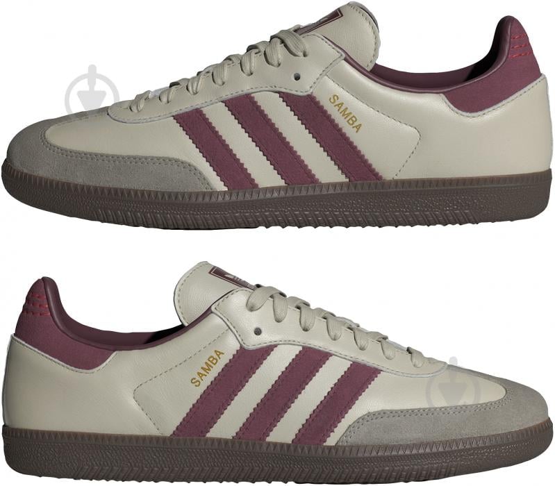 Кроссовки мужские демисезонные Adidas SAMBA OG ID1482 р.41 1/3 бежевые - фото 5