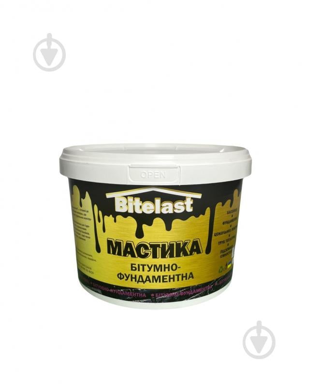 Мастика бітумна Bitelast фундаментна 3,5 кг - фото 1