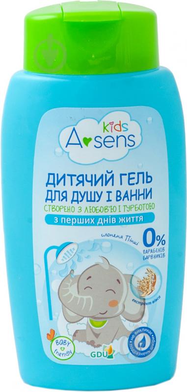 Гель для купання Asens Kids з екстрактом вівсяного молочка 250 мл - фото 1