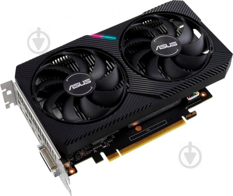 Відеокарта Asus GeForce GTX 1650 4GB GDDR6 128bit (DUAL-GTX1650-O4GD6-MINI) - фото 2