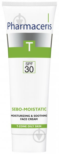 Крем для лица дневной Pharmaceris T Sebo-Moistatic SPF 30 интенсивный увлажняющий 50 мл - фото 1