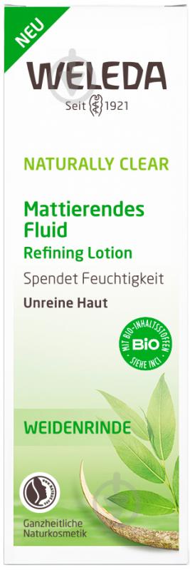 Флюїд денний Weleda Naturally Clear матуючий для комбінованої і жирної шкіри 30 мл - фото 1