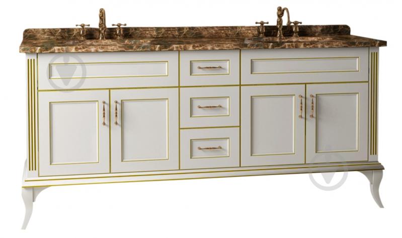 Тумба на ніжках Ваші Меблі Класік на два умивальники 200 слонова кістка - фото 1