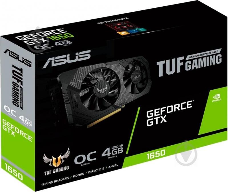 Видеокарта Asus GeForce GTX 1650 4GB GDDR6 128bit (TUF-GTX1650-O4GD6-P-GAM) - фото 7