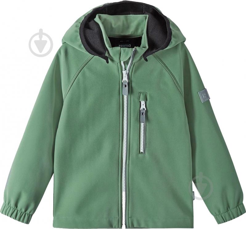 Куртка Reima Softshell Vantti р.80 зеленый 5100009A-8680 - фото 1