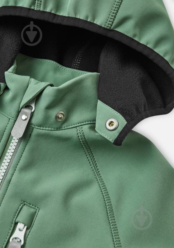 Куртка Reima Softshell Vantti р.80 зеленый 5100009A-8680 - фото 4