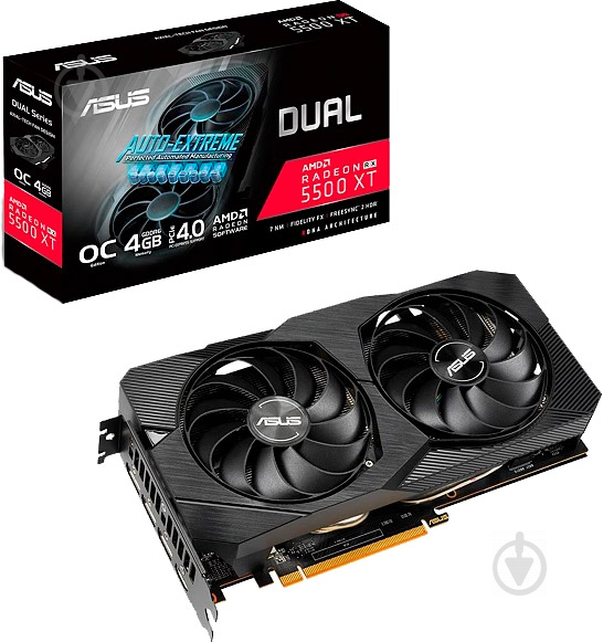 Відеокарта Asus RX 5500 XT 4GB GDDR6 128bit (DUAL-RX5500XT-O4G-EVO) - фото 8