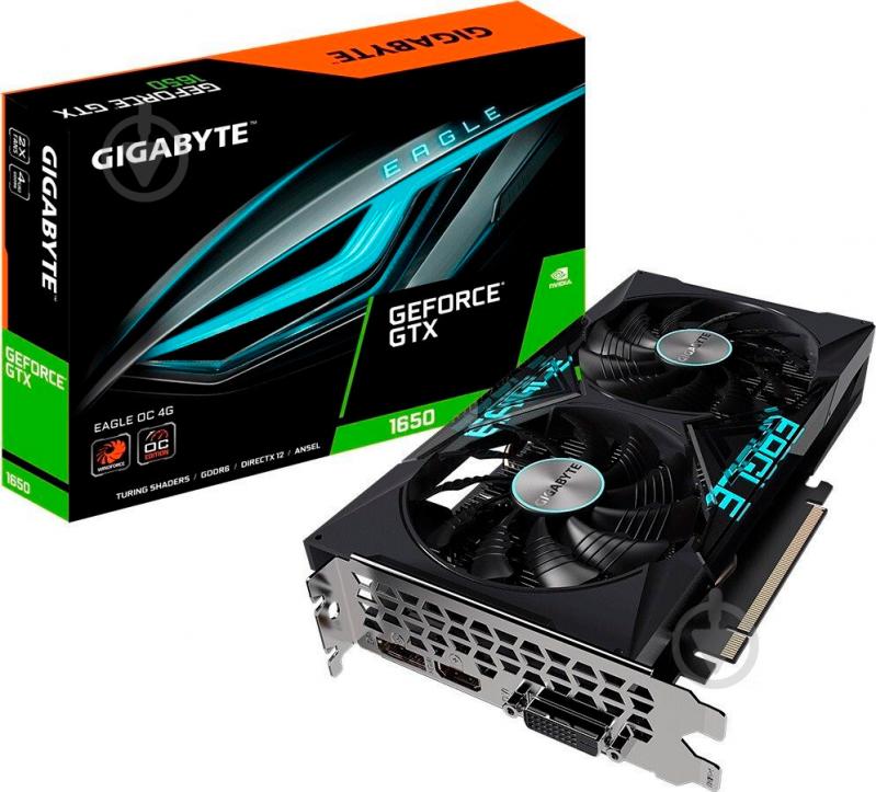 Відеокарта Gigabyte GeForce GTX 1650 EAGLE OC 4GB GDDR6 128bit (GV-N1656EAGLEOC-4GD) - фото 6