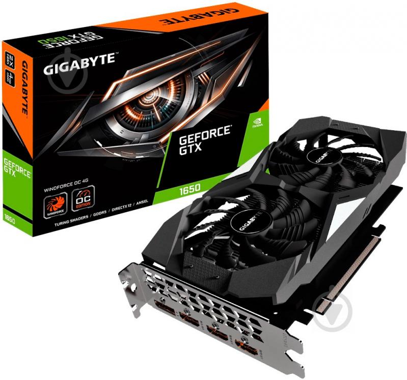 Відеокарта Gigabyte GeForce GTX 1650 Windforce 4GB GDDR5 128bit (GV-N1650WF2-4GD) - фото 6